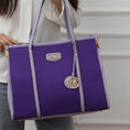 Load image into Gallery viewer, (purple lavender)Kindred Oversize Tote Vegan Leather by Mia k - BagNook

