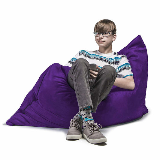 Jaxx 3.5 Ft Pillow Saxx Kids Bean Bag, Grape - BagNook