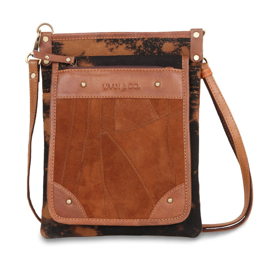 Vela Crossbody - Upcycled Leather - BagNook
