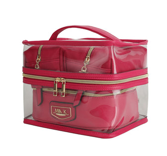(fuchsia)Emma Cosmetic 4pc Set by MiaK - BagNook