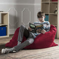 Load image into Gallery viewer, Jaxx 3.5 Ft Pillow Saxx Kids Bean Bag, Cherry - BagNook
