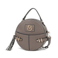 Load image into Gallery viewer, (grey)Gayle Crossbody Round Handbag Purse by Mia k. - BagNook
