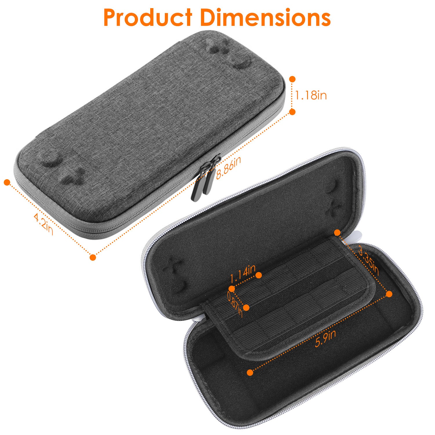 Carrying Case for Nintendo Switch EVA Hard Shell - BagNook