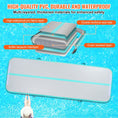 Load image into Gallery viewer, VEVOR Gymnastics Inflatable Air Mat, 4" Thick, 10ft Mint Green - BagNook
