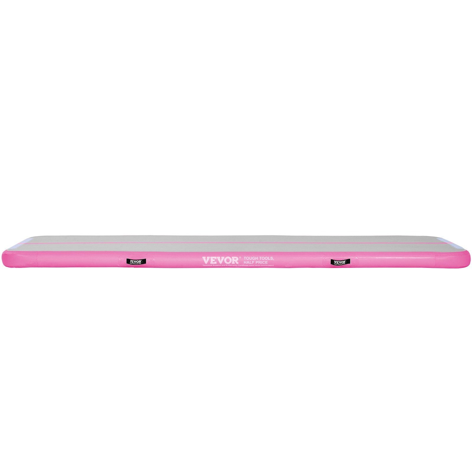 VEVOR Gymnastics Inflatable Air Mat, 4" Thick, 10ft Pink - BagNook