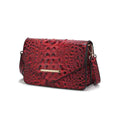 Load image into Gallery viewer, (red)Vanta Croc-Embossed Saddle by Mia K - BagNook
