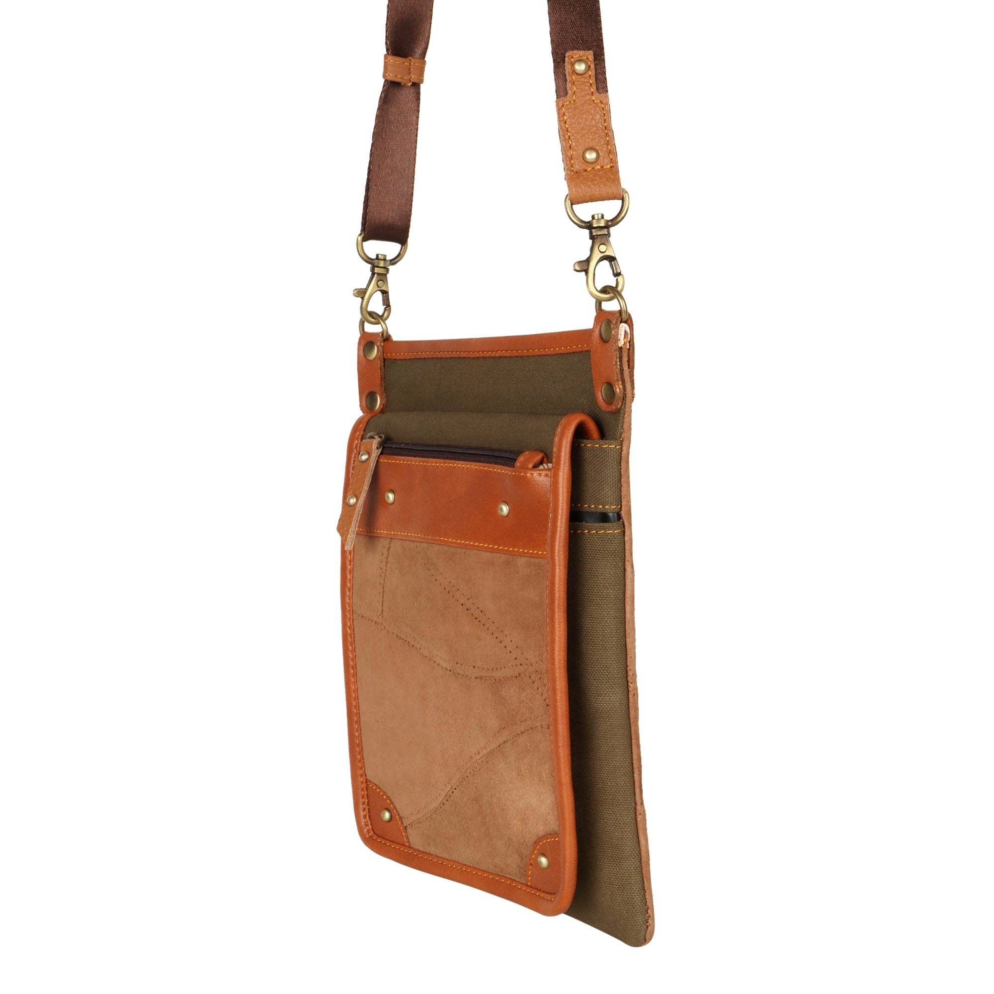 Tiah Crossbody Bag w/ Hidden CC Slots - OG Green - BagNook