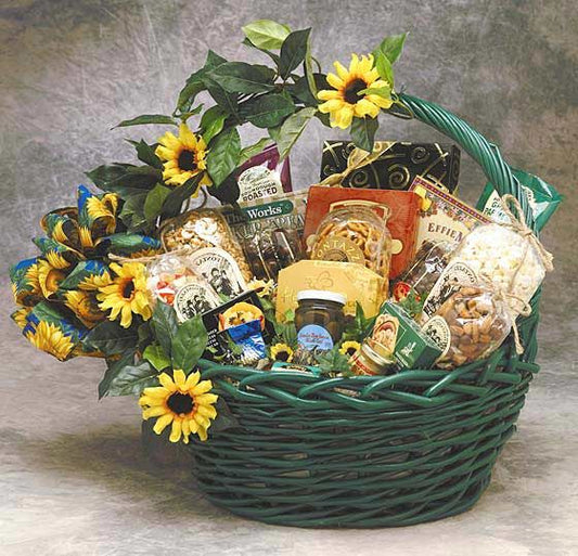 Gift Basket | Sunflower Treats Gift Basket (Lg) - BagNook