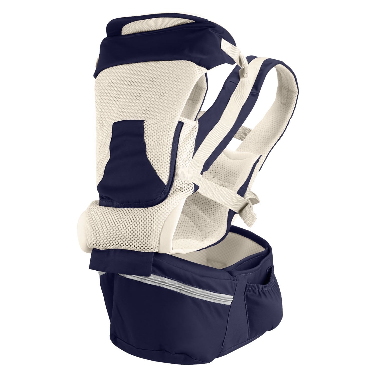 (navyblue)Multi Baby Carrier with Hip Seat - BagNook