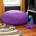 Load image into Gallery viewer, Jaxx 4 ft Cocoon Kids Bean Bag, Grape - BagNook
