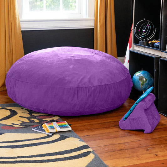 Jaxx 4 ft Cocoon Kids Bean Bag, Grape - BagNook