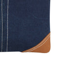Load image into Gallery viewer, Erica Denim Wristlet W/ Brown Accents - Upcycled - BagNook
