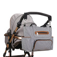 Load image into Gallery viewer, (blackstripe)8pc Diaper Bag Set - BagNook
