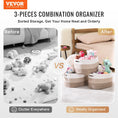 Load image into Gallery viewer, VEVOR Cotton Rope Storage Basket 3 Pack (15 x 10 x 9 in) 5.8 gallon - BagNook
