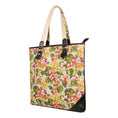 Load image into Gallery viewer, Mia Square Leather Tote Bag - Summer Jungle - Upcycled - BagNook
