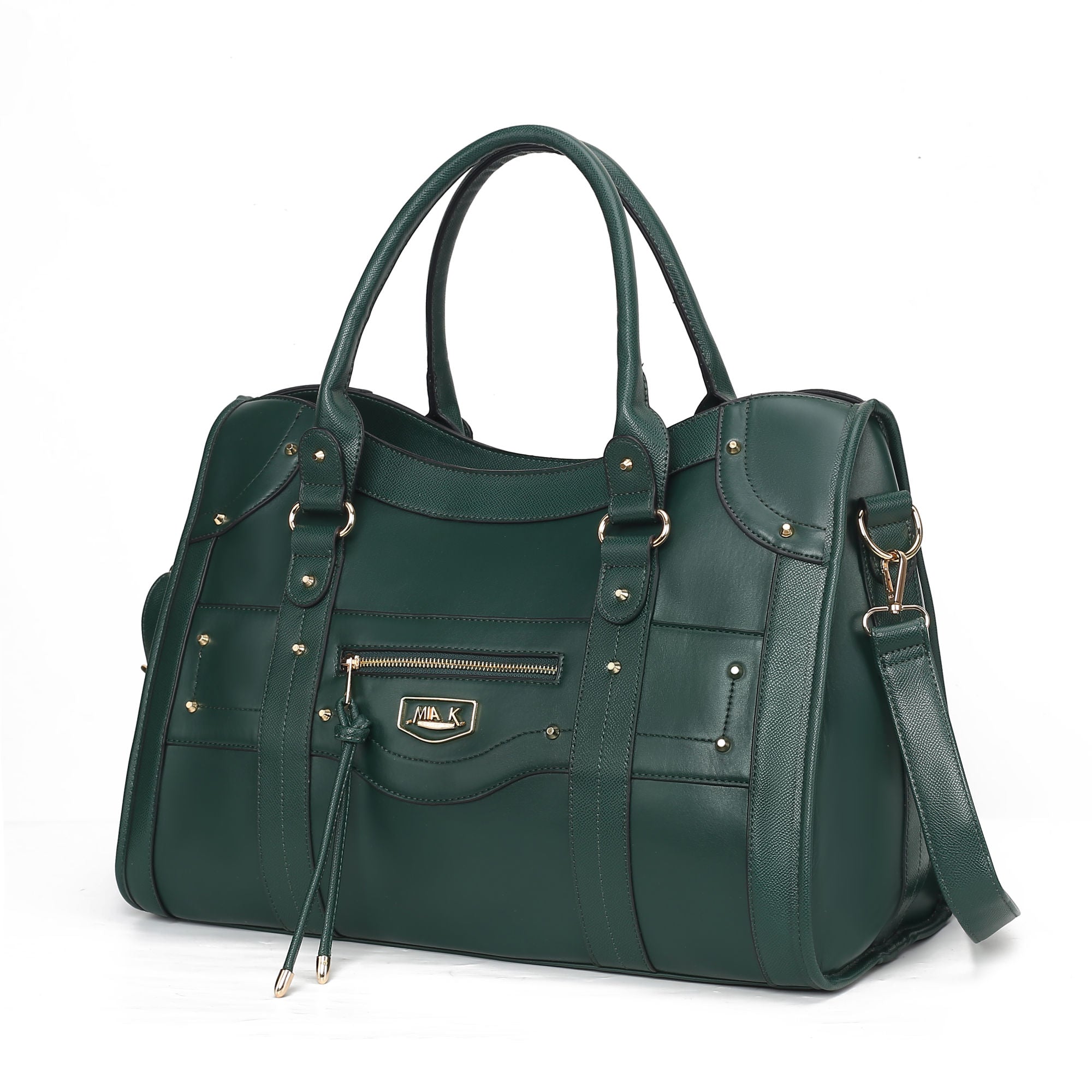 (dark green)Patricia Duffel Handbag Women by Mia K - BagNook