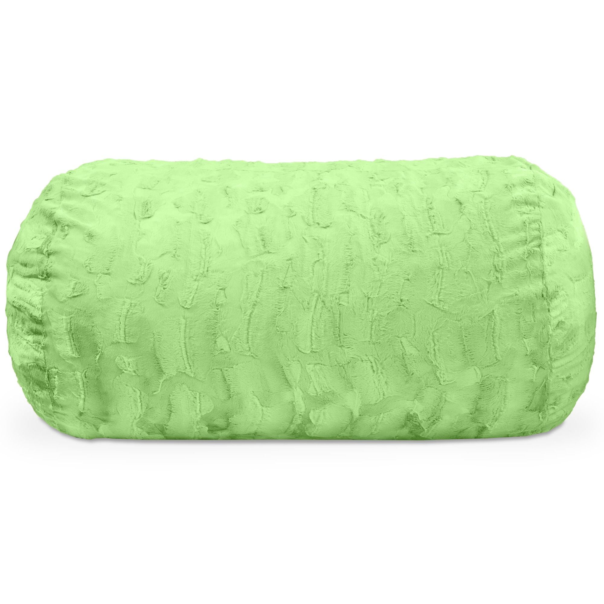 Jaxx Saxx 4 ft Sofa Bean Bag Couch - Faux Fur - Lime Green - BagNook