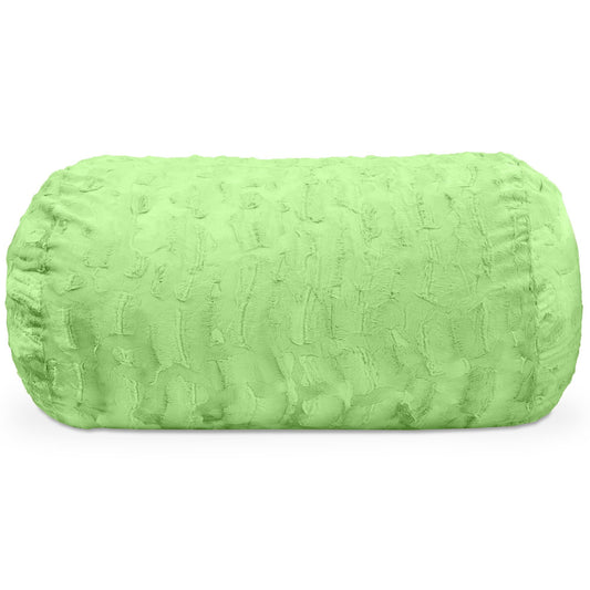 Jaxx Saxx 4 ft Sofa Bean Bag Couch - Faux Fur - Lime Green - BagNook