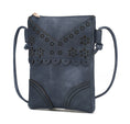 Load image into Gallery viewer, (navy)Amentia Crossbody Vegan Leather Bag by Mia K - BagNook
