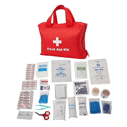 First Aid Essentials First Aid Kit, Red - BagNook