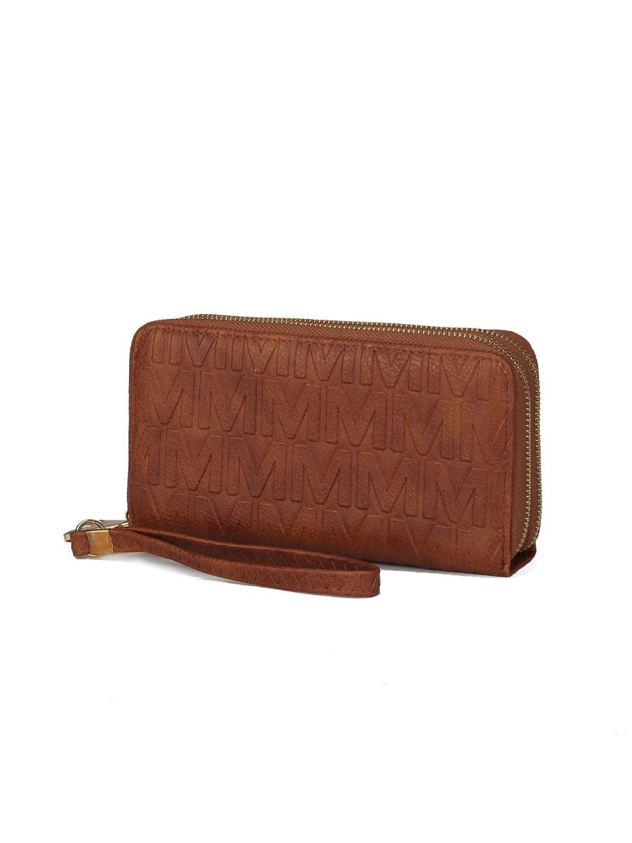 (camel)Aurora M Signature Wallet Handbag by Mia k - BagNook