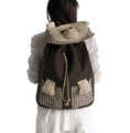 Load image into Gallery viewer, Lazy Bear 100% Cotton Fabric Art School Backpack - BagNook
