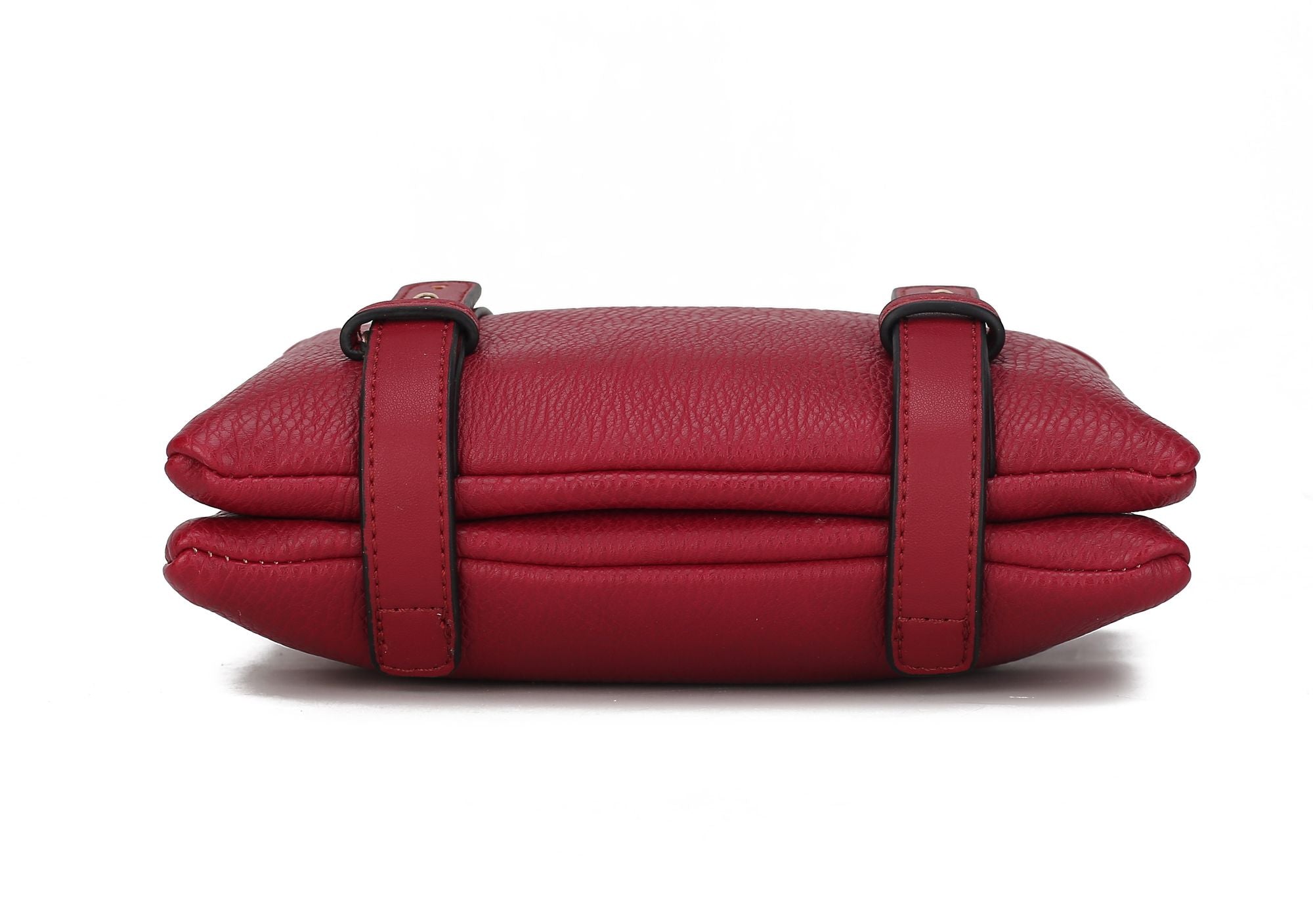 (red)Elsie Multi Compartment Crossbody Bag by Mia k - BagNook