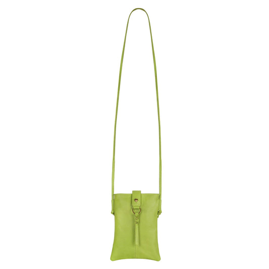 Jennie Small Crossbody w/Slim Strap - Lime Green - BagNook