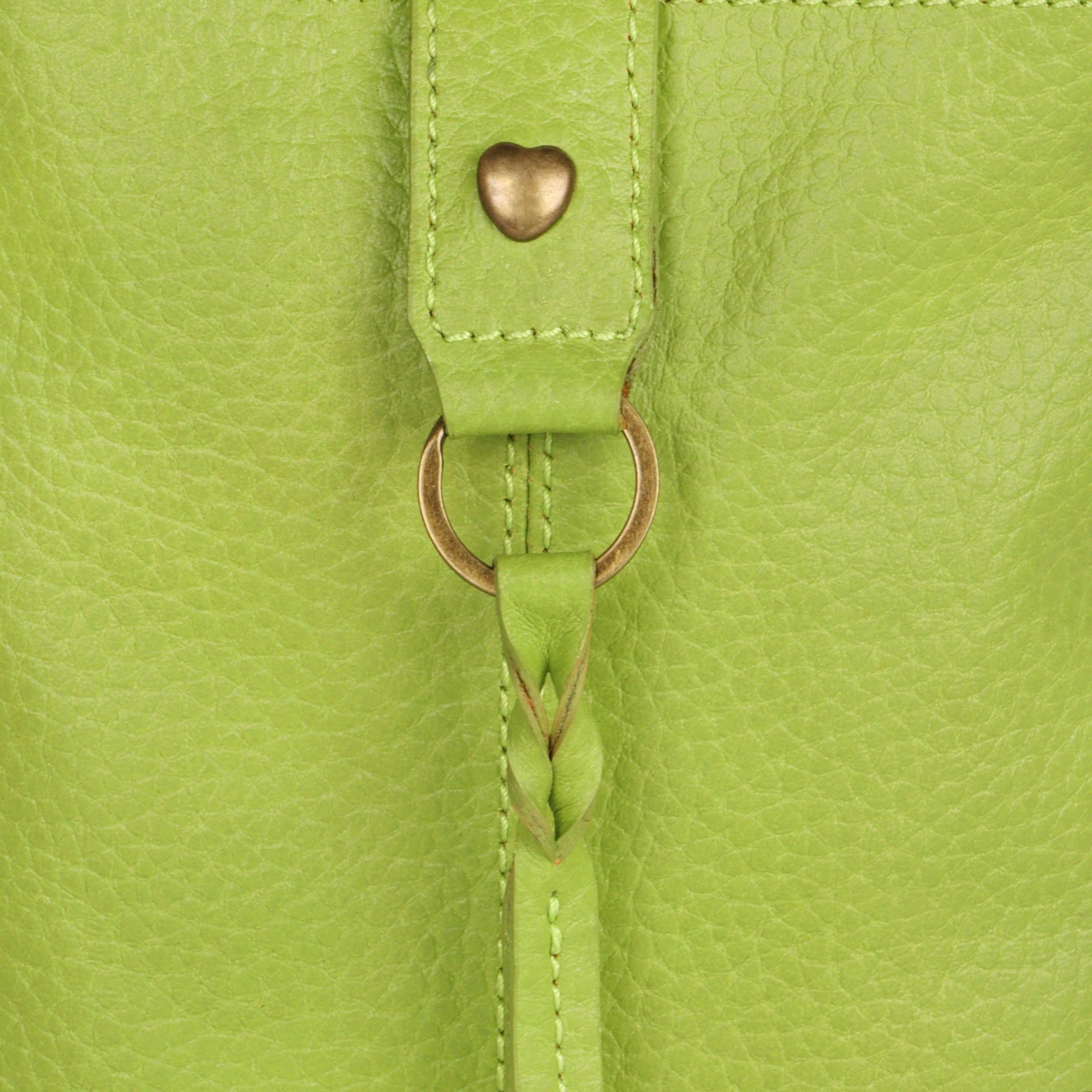 Jennie Small Crossbody w/Slim Strap - Lime Green - BagNook