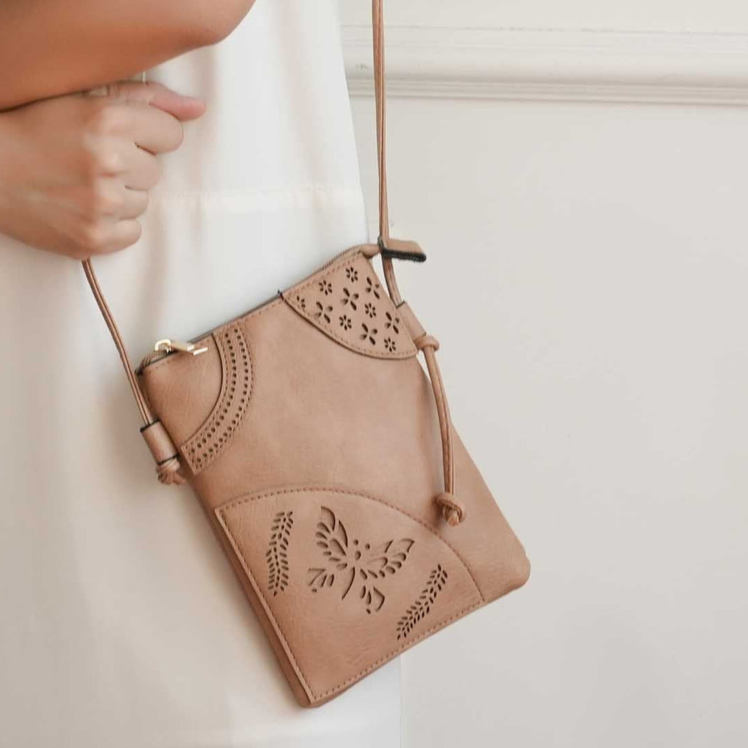 (beige)Willow Women's Crossbody Bag by Mia K - BagNook