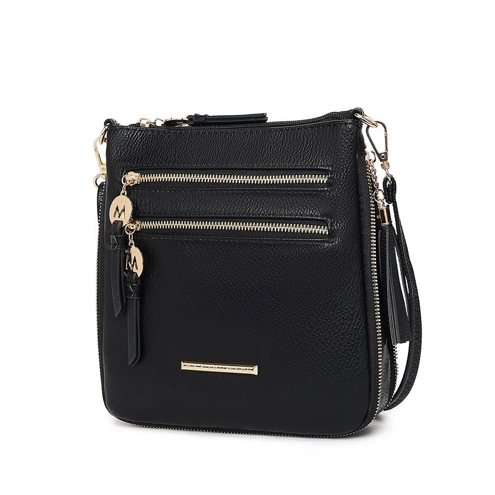(black)Angelina Crossbody Handbag Purse by Mia K. - BagNook
