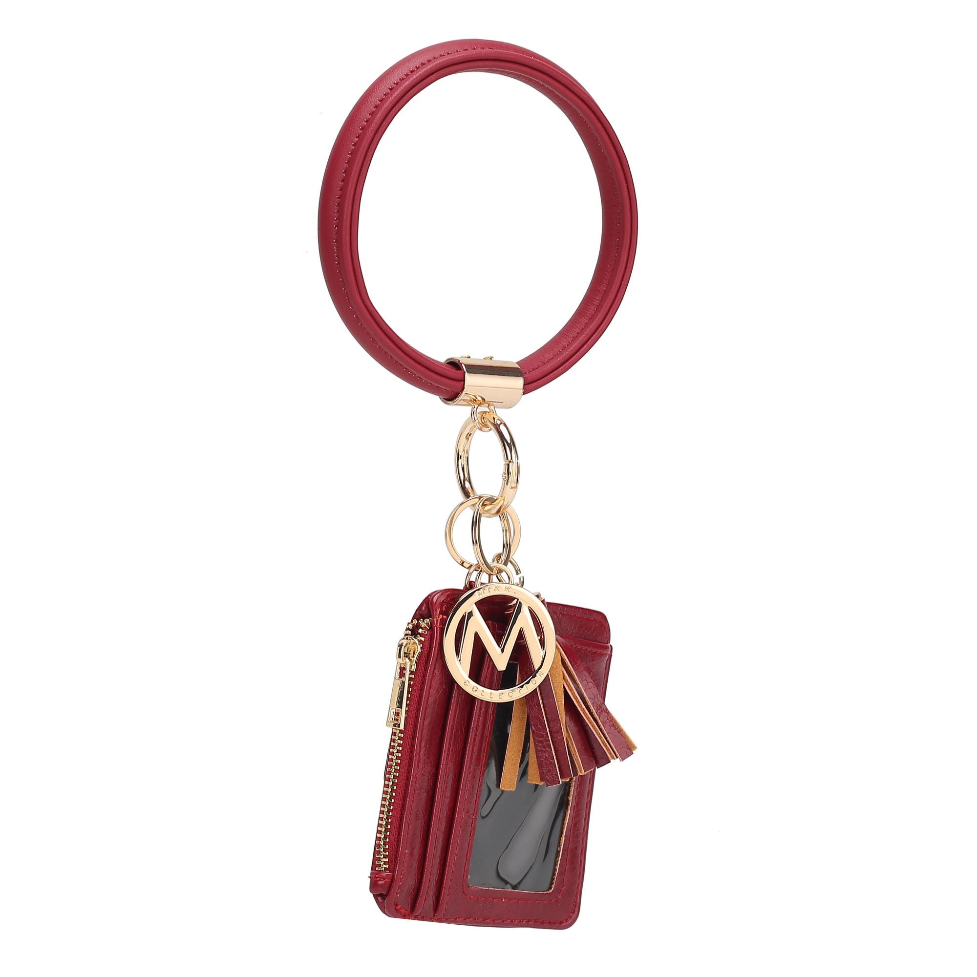 (wine)Jordyn Bracelet with Card Holder by Mia k - BagNook