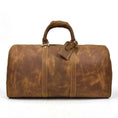 Load image into Gallery viewer, (brown)The Bjarke Weekender | Handcrafted Leather Duffel - BagNook
