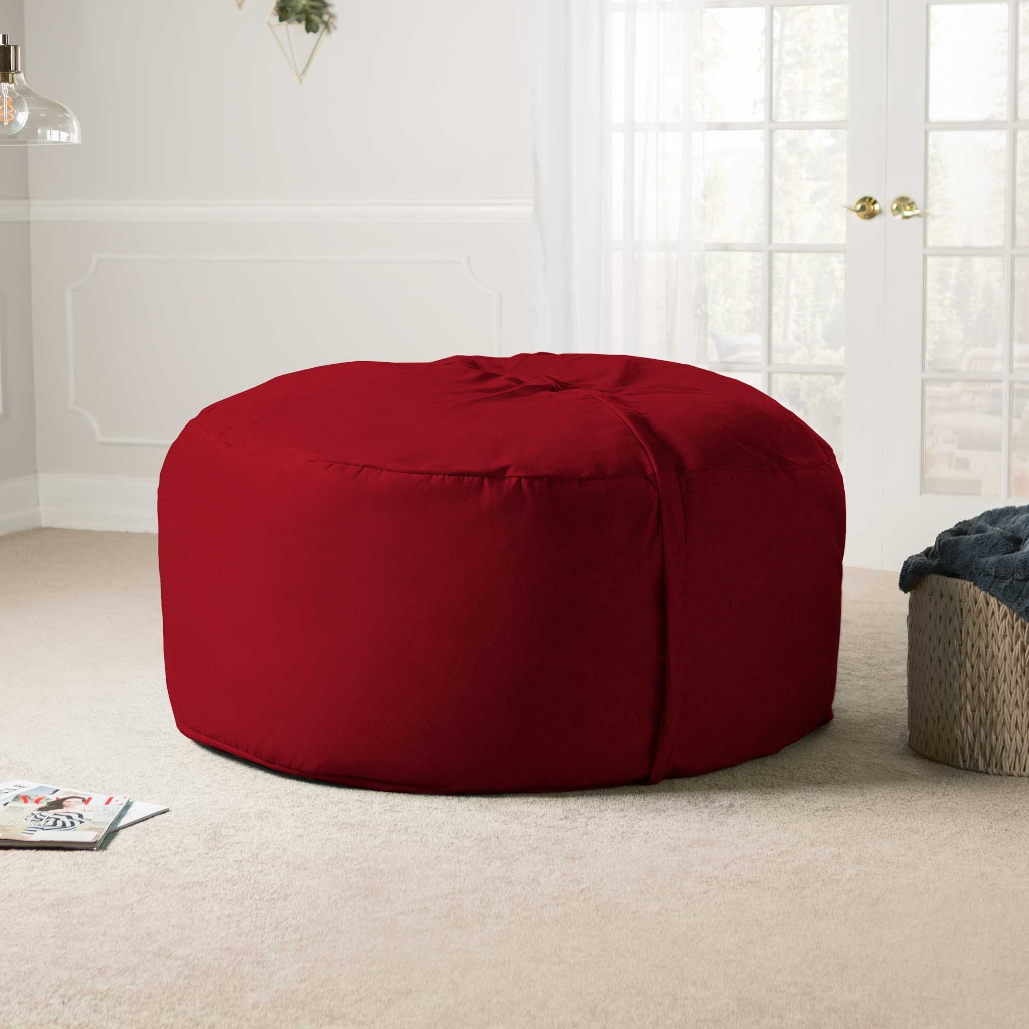 Jaxx Saxx 5 Ft Large Bean Bag, Cinnabar - BagNook