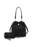 Load image into Gallery viewer, (black)Ryder Shoulder Bag with Wallet by Mia k - BagNook
