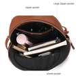 Load image into Gallery viewer, (brown)Romana Vegan Leather Backpack by Mia k - BagNook
