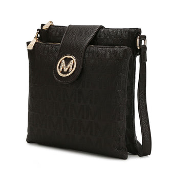 (chocolate)Marietta M Signature Crossbody Bag by Mia K - BagNook