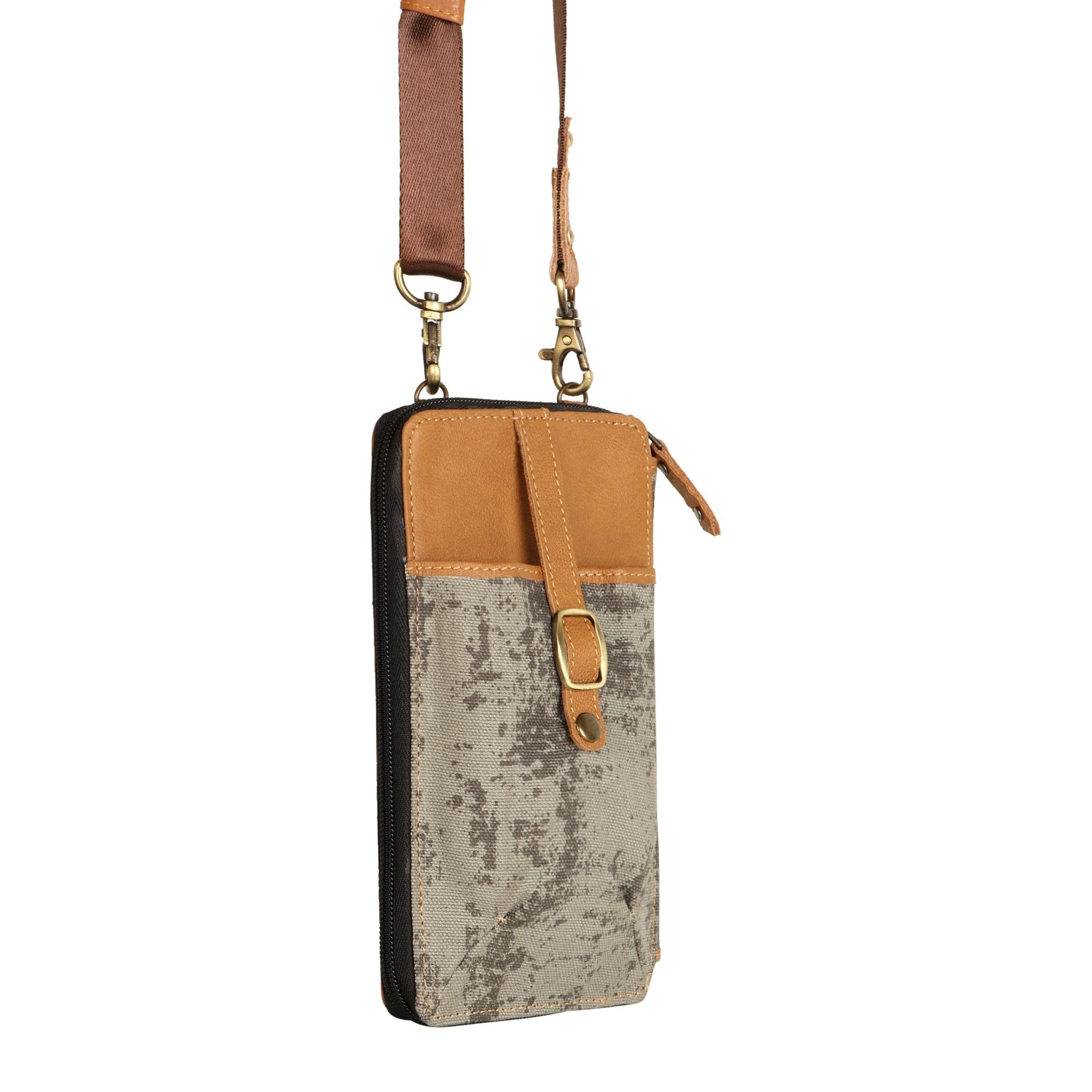 Vaan & Co. | Prism Cellphone Crossbody - Carbon Grey - BagNook