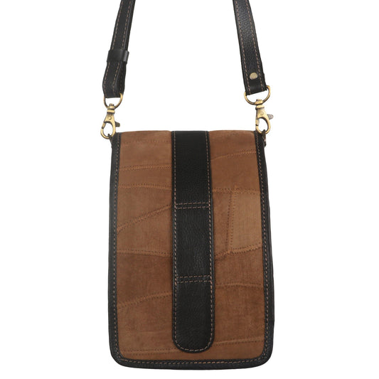 Harley Crossbody - Upcycled Genuine Leather - BagNook