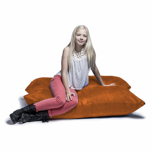 Jaxx 3.5 Ft Pillow Saxx Kids Bean Bag, Mandarin - BagNook