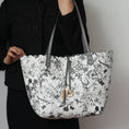 Load image into Gallery viewer, (gray charcoal) reversible shopping tote with crossbody pouch- bagNook
