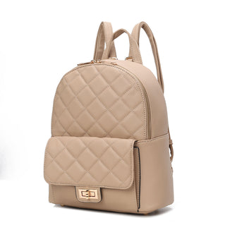 (stone)Dimitria Quilted Daypack by Mia K - BagNook