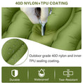 Load image into Gallery viewer, (green) Green inflatable camping mattress with a foot pump on a white background - bagNook
