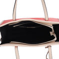 Load image into Gallery viewer, (peach ivory)Kindred Oversize Tote Vegan Leather by Mia k - BagNook

