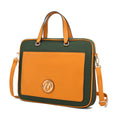 Load image into Gallery viewer, (mustard)Nina Women's Vegan Leather Laptop Case by Mia K - BagNook
