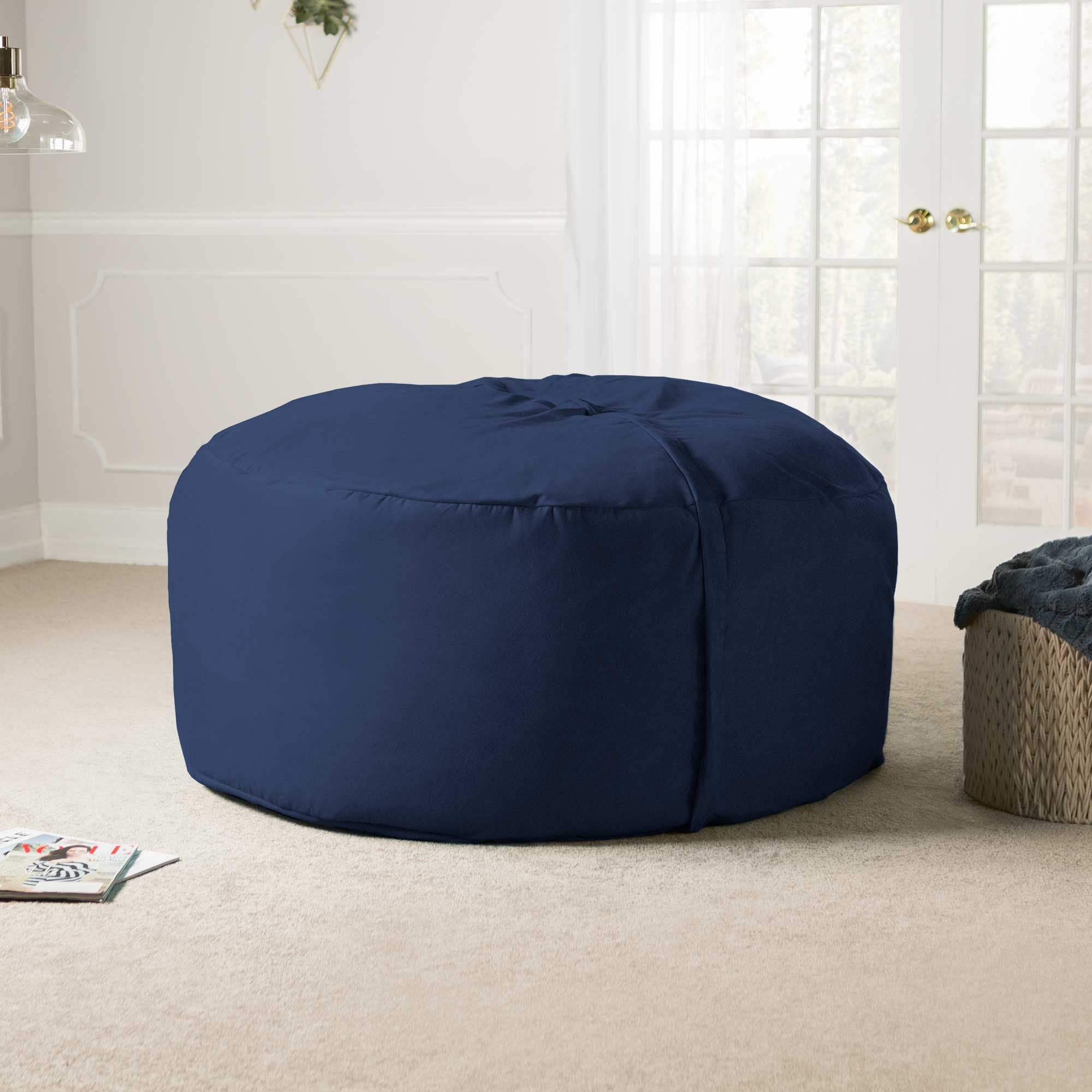 Jaxx Saxx 5 Ft Large Bean Bag, Navy - BagNook