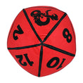 Load image into Gallery viewer, DUNGEONS & DRAG - RED D20 DICE Cloud Pillow - BagNook
