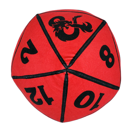 DUNGEONS & DRAG - RED D20 DICE Cloud Pillow - BagNook