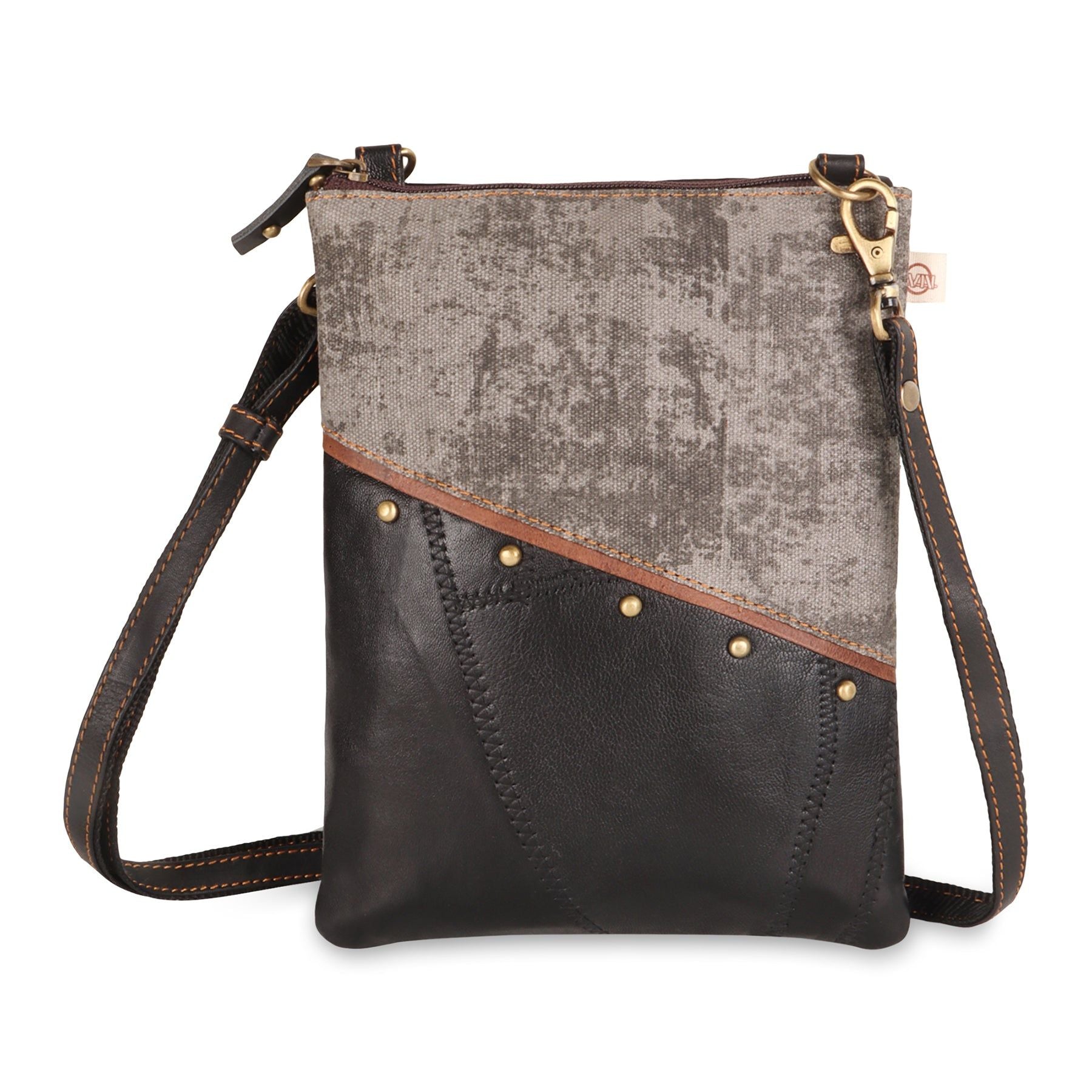 Madison Black Brisk Crossbody - Upcycled - BagNook