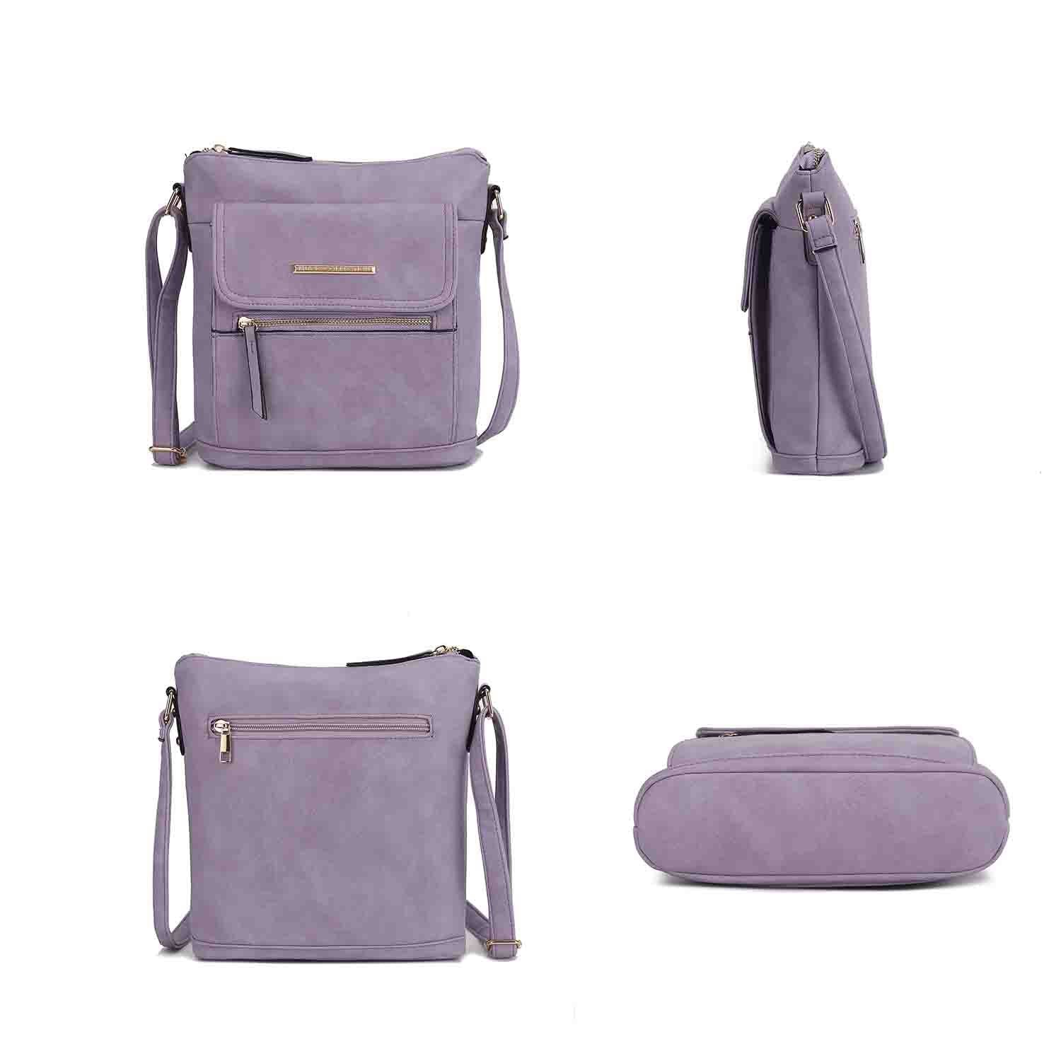 (lilac)Triss Women's Crossbody Bag by Mia K - BagNook